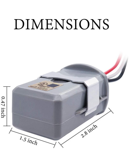 Interruptor Fotoeléctrico Exterior CHISWEAR JL-428C 252g