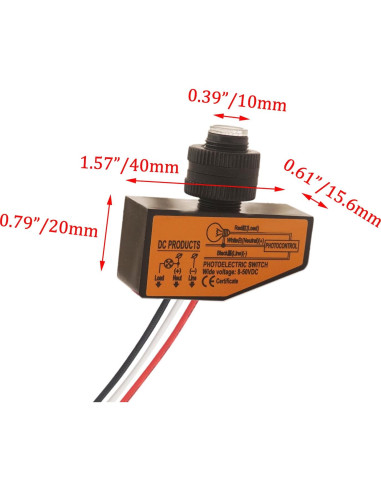 Interruptor Fotoeléctrico LoveDeal DC 8-50V 3.5A IP65