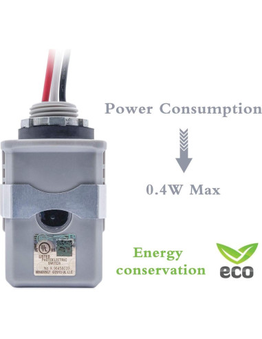 Interruptor Fotoeléctrico Exterior CHISWEAR JL-428C 252g