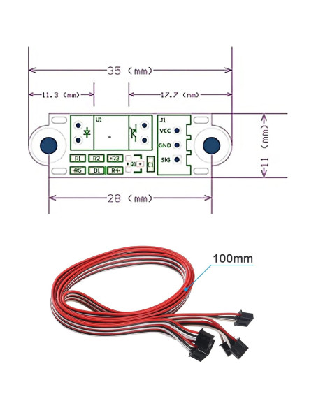 8 Interruptores Ópticos Con Cable 1M QCCAN Para Impresora 3D