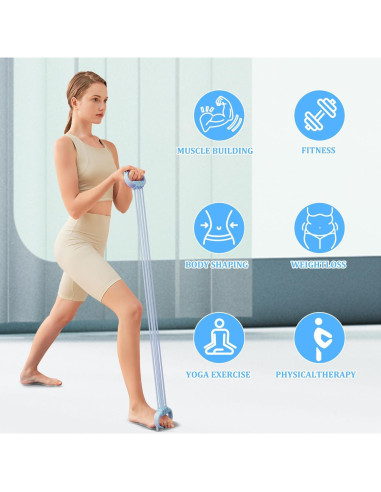 Bandas de Resistencia KZ-ADRP 6 Tubos Ajustables para Fitness