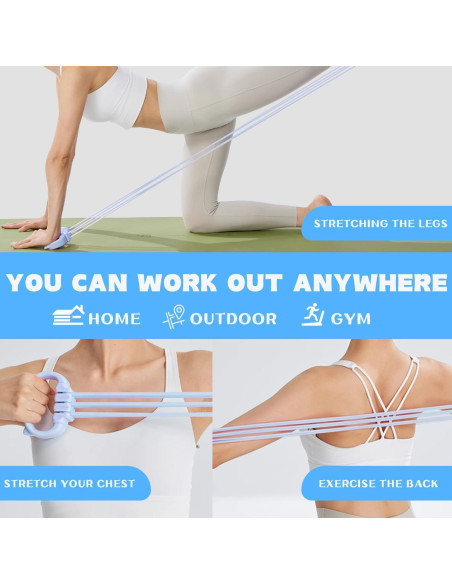 Bandas de Resistencia KZ-ADRP 6 Tubos Ajustables para Fitness