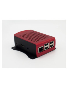 Soporte de Pared VGE para Raspberry Pi 3+, 2, B+ - Metal Rojo