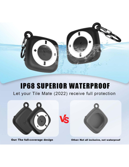 Funda de Silicona para Tile Mate 2022 - 2 Paquetes Impermeables