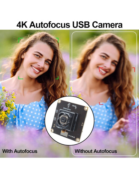 Cámara USB 4K MMlove 11MP Autoenfoque Anti-Vibración
