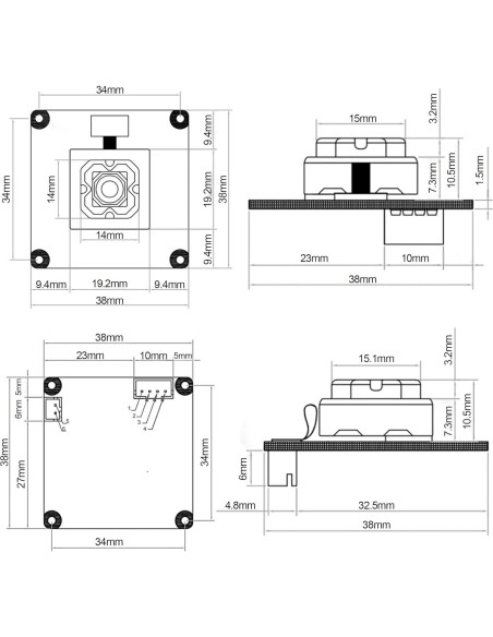 Cámara USB 4K MMlove 11MP Autoenfoque Anti-Vibración
