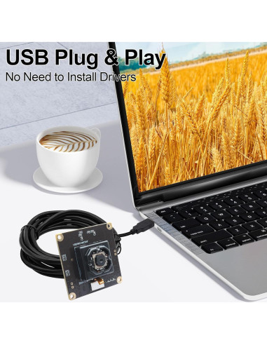 Cámara USB 4K MMlove 11MP Autoenfoque Anti-Vibración