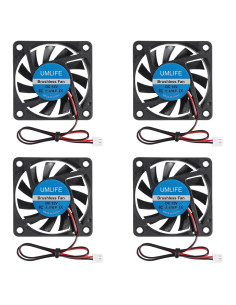 Paquete de 4 Ventiladores de Enfriamiento DC 12V 60mm UMLIFE