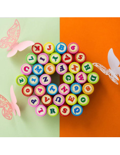 Sellos Autoinkables KESOTE para Niños - Letras y Números 2