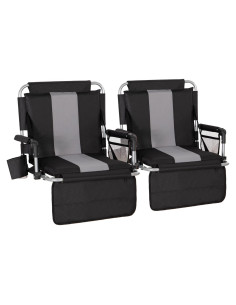 Silla Plegable de Estadio Let's Camp con Porta Vasos y Cojín