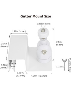 Soporte de canalón Tonton para cámaras Eufy - 2 paquetes 2