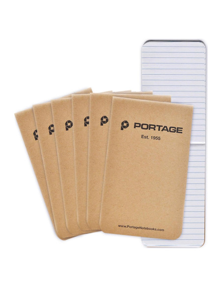 Cuaderno de Campo Portage Táctico Paquete de 6 - 64 Páginas