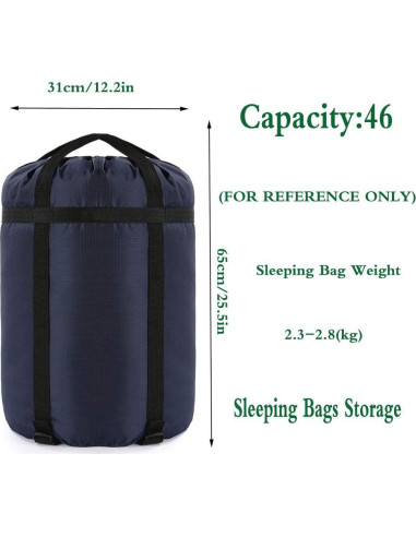 Saco de Compresión Borogo 46L Impermeable 2 Piezas Azul