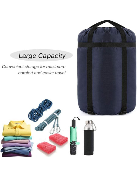 Saco de Compresión Borogo 46L Impermeable 2 Piezas Azul