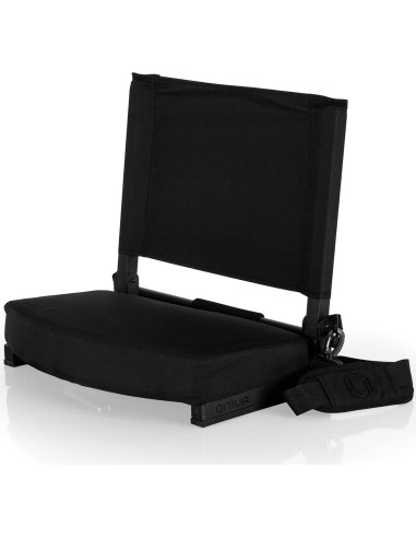 Silla de Estadio Gridiron Picnic Time Negra Plegable 45.7x35.6cm
