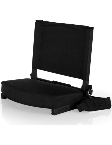Silla de Estadio Gridiron Picnic Time Negra Plegable 45.7x35.6cm