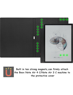 Funda de soporte magnético GOVTVA para Onyx Boox Note Air 4 C/3 C 2