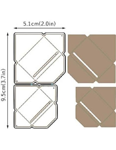 Troqueles de Corte de Metal Artista de Scrapbooking 9.5x5.1cm 2