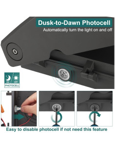 Luz de Pared LED 100W Kadision con Fotocélula 13000lm 2