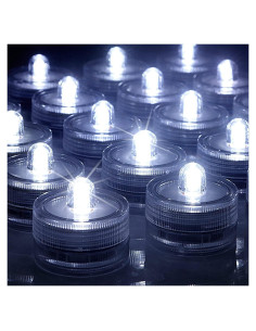 Luces LED Sumergibles SHYMERY Blancas - Paquete de 24