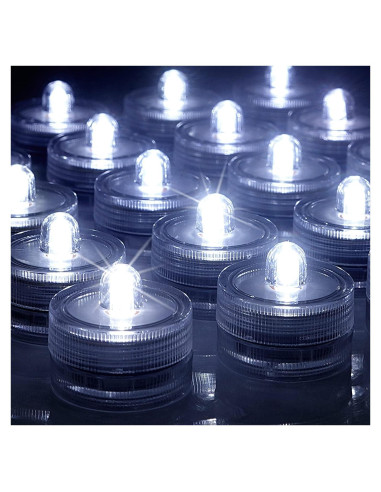 Luces LED Sumergibles SHYMERY Blancas - Paquete de 24