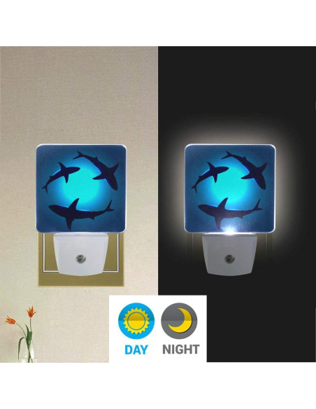 Conjunto de 2 luces nocturnas LED Naanle con sensor automático