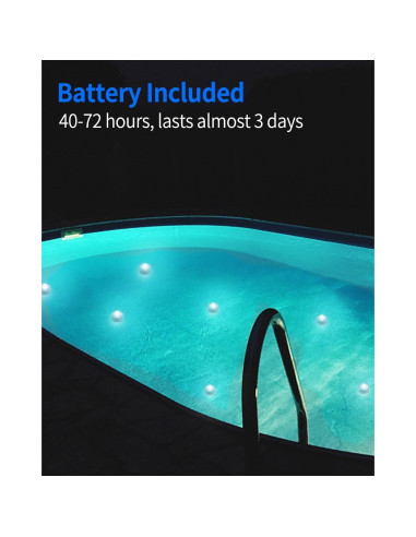 Luces LED Sumergibles SHYMERY Blancas - Paquete de 24