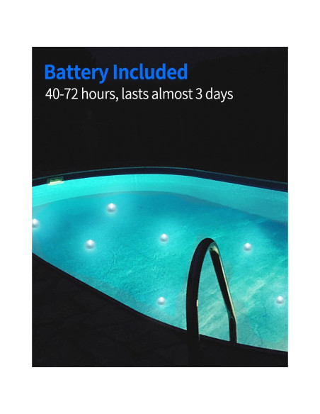 Luces LED Sumergibles SHYMERY Blancas - Paquete de 24