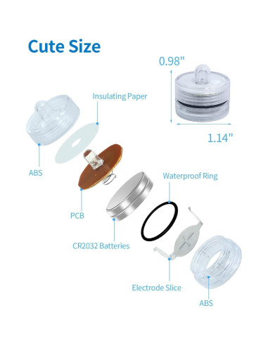 Luces LED Sumergibles SHYMERY Blancas - Paquete de 24