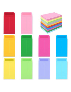 Paquete de 100 sobres multicolores Swesara 5.7 x 8.9 cm