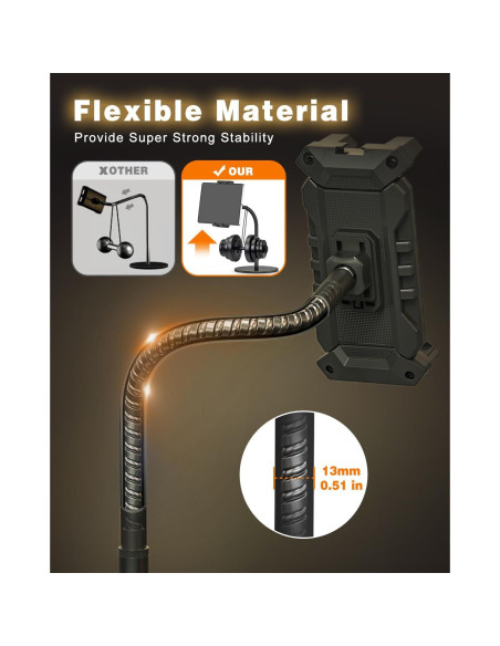 Soporte Ajustable para Tablet JUBOR con Cuello de Cisne 360