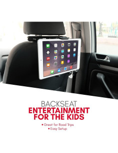 Soporte para Tableta Macally HRMOUNT para Reposacabezas 25.4x22.9cm 2