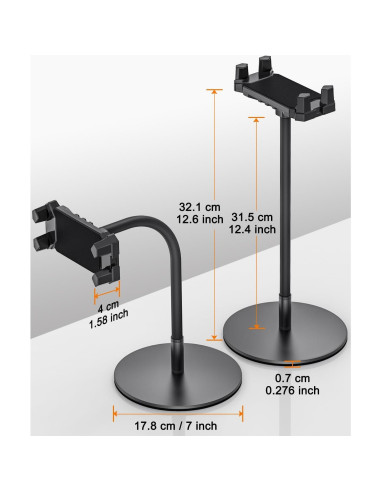 Soporte Ajustable para Tablet JUBOR con Cuello de Cisne 360