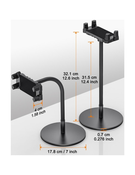 Soporte Ajustable para Tablet JUBOR con Cuello de Cisne 360