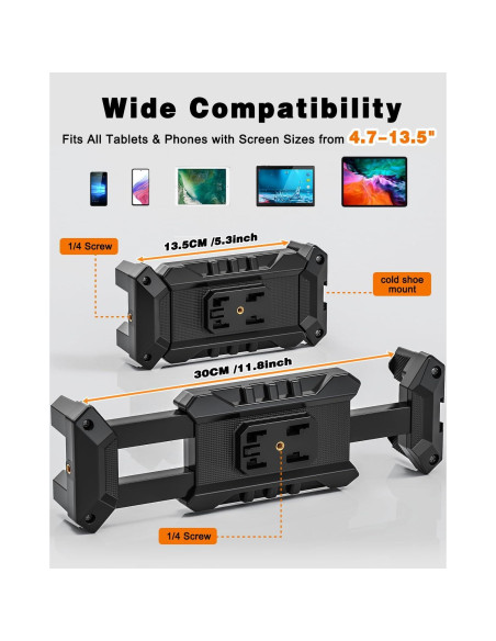 Soporte Ajustable para Tablet JUBOR con Cuello de Cisne 360