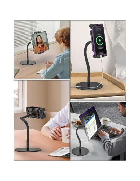 Soporte Ajustable para Tablet JUBOR con Cuello de Cisne 360