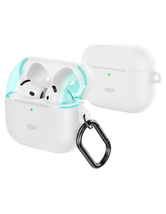 Funda ESR para AirPods 4 (2024) USB-C Blanca con Tapa Magnética