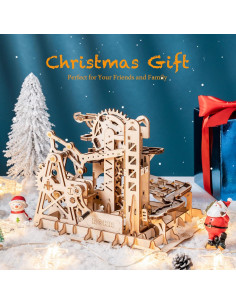 Rompecabezas 3D de Madera ROKR - Fortaleza DIY para Adultos y Niños 2