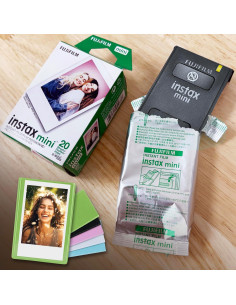 Fujifilm Mini Instax Films + Marcos Magnéticos + Paño Microfibra (20 Hojas) 2