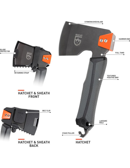 Hacha de Campamento GEAR AID Balta - Acero Inoxidable, 0.62 kg