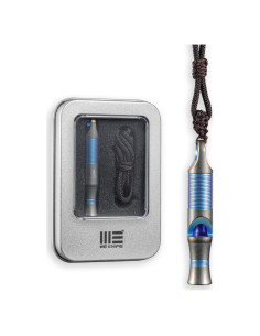 Silbato de Emergencia WeKnife Titanio Azul 120dB para Supervivencia