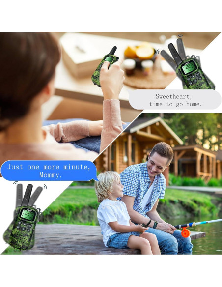 Walkie Talkies para Niños T-8 Verde - 3 KM, 22 Canales