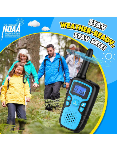 Walkie Talkies WisHouse M9 Recargables para Niños 2 Paquete