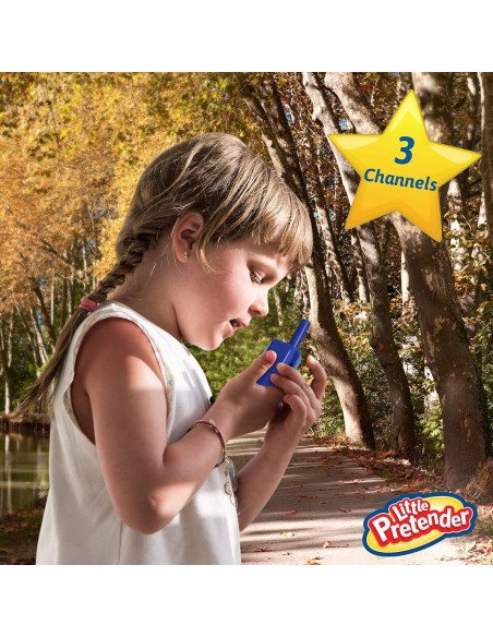 Paquete de 2 Walkie Talkies para Niños Little Pretender 3 Canales