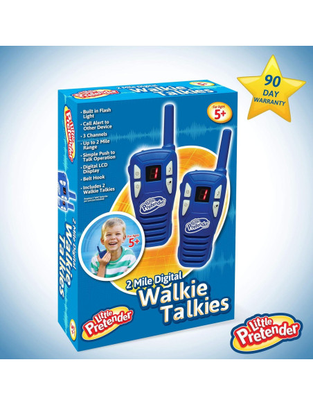 Paquete de 2 Walkie Talkies para Niños Little Pretender 3 Canales