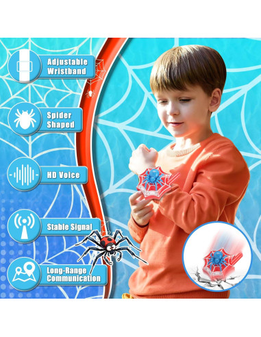 Walkie Talkies para Niños Qichuang MQ-21B Rango 914m Rojo