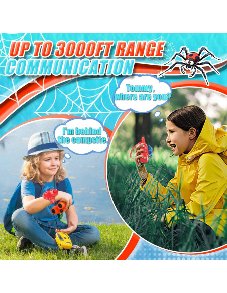 Walkie Talkies para Niños Qichuang MQ-21B Rango 914m Rojo