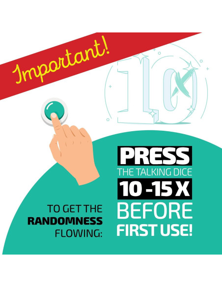 Botón de Sonido Dados Hablantes Sunday Brain - 102 Frases