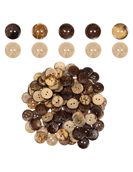 100 Botones de Madera Prasacco 2cm para Manualidades