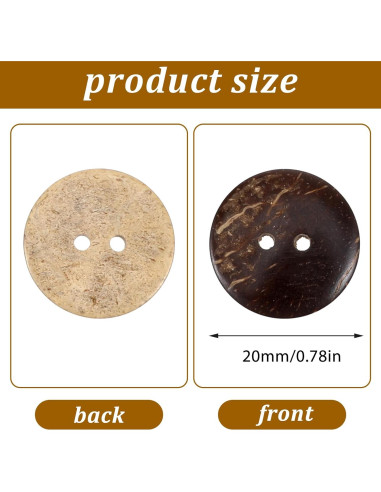 100 Botones de Madera Prasacco 2cm para Manualidades